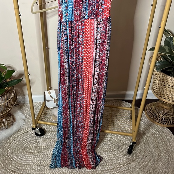 💎Red & Blue Floral Maxi - Picture 6 of 10